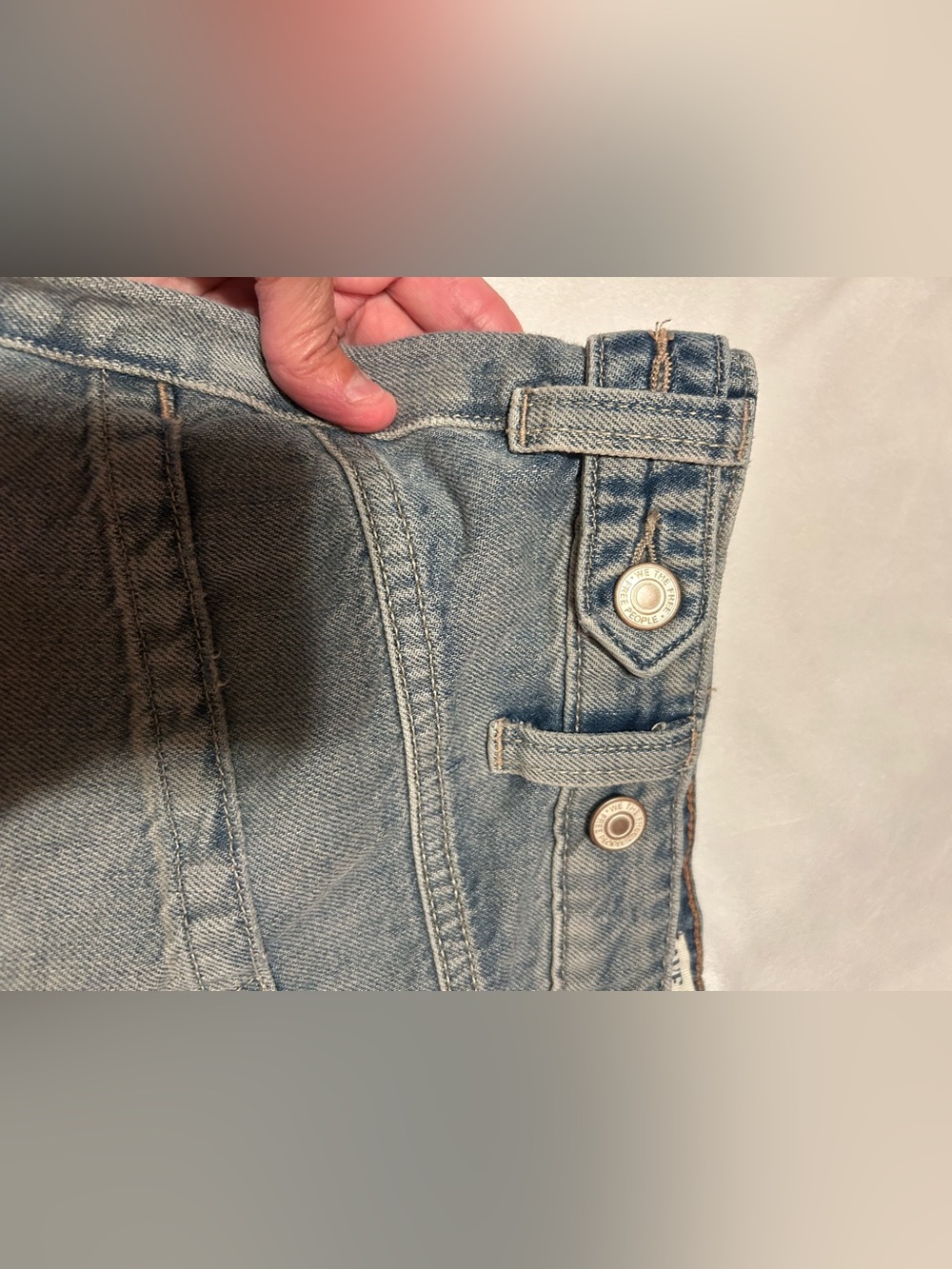 We The Free Palmer Wide Leg Jeans In The Shadows Gray -size 30 - Picture 11 of 16